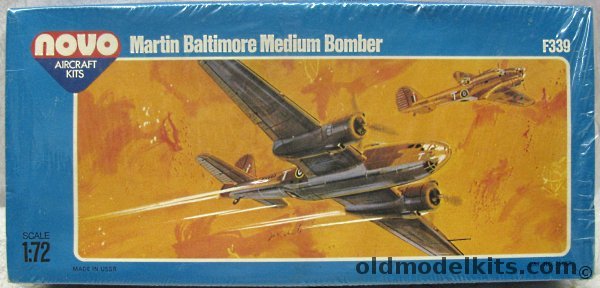 Novo 1/72 Martin Baltimore Medium Bomber (ex-Frog), F339 plastic model kit